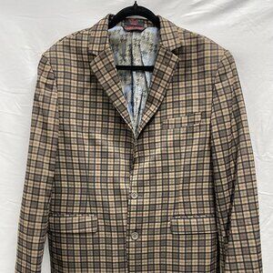 Vintage rare find Linea Uomo suit jacket pocket still stitched.
